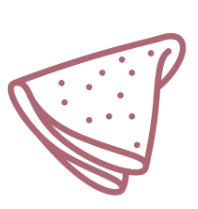 dessin de crêpe pour illustration en rose